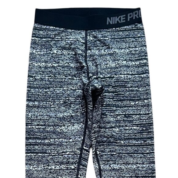 Nike Pro Dri-FIT Compression Leggings Womens XS Gray Black Workout Running - Picture 3 of 11